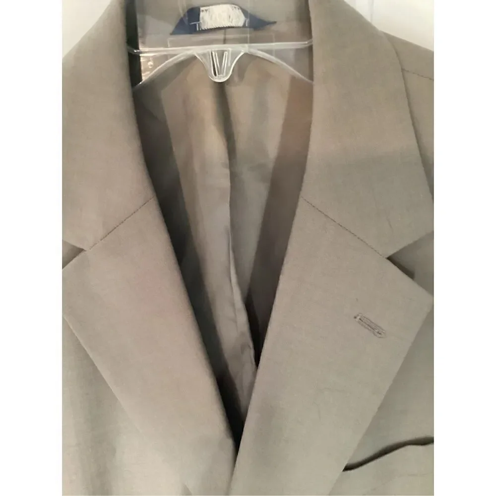 346 Brooks Brothers Stretch Wool Blend Blazer Sz 44R Suit Jacket Khaki